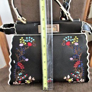 Black Leather Purse